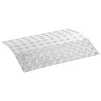 HOMCOM Rampa per Sedia a Rotelle, Deambulatore e Persone Disabili in Lega di Alluminio Antiscivolo Capacità 272kg, 55x70x5cm(m-1)