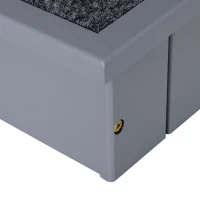 PawHut Scara pentru caini 3 trepte cu covor antiderapant si spatiu de depozitare intern, 40,5x44,5x38cm, gri(m-9)