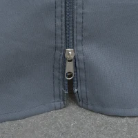 Outsunny 4 x 3(m) Outdoor Hardtop Gazebo with Curtains, Lean to Aluminium Pergola with Polycarbonate Roof, Garden Pavilion Sun Shade Shelter, Grey(m-11)