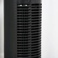 HOMCOM 30'' Freestanding Tower Fan, 3 Speed 3 Mode, 10h Timer, 70 Degree Oscillation, LED Light, 5M Remote Controller, Dark Grey(m-9)