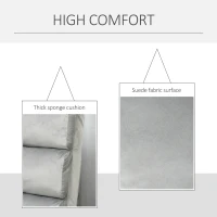 HOMCOM Floor Sofa Bed Folding Adjustable Floor Lounger Sleeper Futon Mattress Seat Chair, Light Grey(m-8)