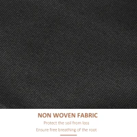 Outsunny Four-Tier Basket Wooden Plant Stand - Orange(m-7)