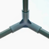 Outsunny Serre de jardin pliable 6 tablettes dim. 1,43L x 0,73l x 1,95H m porte déroulante acier vert PVC haute densité transparent(m-8)