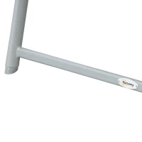 Outsunny Steel Frame Outdoor Garden Padded Sun Lounger w/ Pillow Grey(m-7)