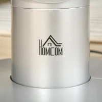 HOMCOM 39" Anion Freestanding Tower Fan Cooling for Bedroom with Oscillating, 3 Speeds, 3 Modes, 12h Timer, LED Sensor Panel, Remote Controller, 60W, Silver(m-9)