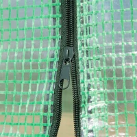 Outsunny Serre de Jardin Serre à tomates dim. 1L x 0,5l x 1,5H m Porte zippée déroulante Acier PE Haute densité 140 g/m² Anti-UV Vert(m-8)