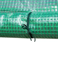 Outsunny Serre de Jardin Serre à tomates dim. 1L x 0,5l x 1,5H m Porte zippée déroulante Acier PE Haute densité 140 g/m² Anti-UV Vert(m-9)
