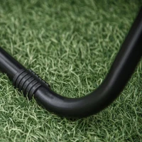 Outsunny Zero Gravity Garden Deck Folding Chair Texteline Patio Sun Lounger Reclining Seat with Cup Holder & Canopy Shade - Grey(m-8)