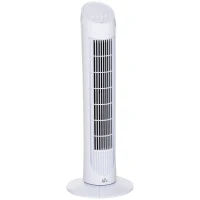 HOMCOM Fan Tower, φ27x75H cm-White(m-2)