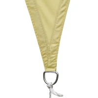 Outsunny Toldo Vela Triangular 4x4x4 para Varanda Jardim e Campismo Cor Areia(m-5)