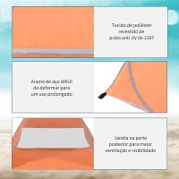 Outsunny Tenda pop-up instantânea e portátil com janelas Tipo de refúgio para piquenique, praia e acampamento com proteção UV(m-7)