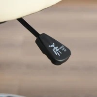 HOMCOM Sgabelli da Bar, Sedie Girevoli, Sgabelli da Lavoro, Sgabelli da Ufficio, Altezza Regolabile, Girevole a 360°, con Schienale, Imbottito, Ampio Sedile per un Miglior Comfort, PU, 56 x 57 x 104-127 cm, Beige(m-5)