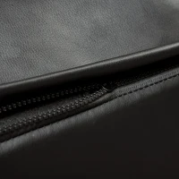 HOMCOM Divano Letto 2 Posti con Schienale Regolabile in Similpelle, 95x141,5x94,5cm, Nero(m-7)