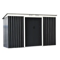 Outsunny Magazina de Scule din Otel cu Usi Glisante(m-1)