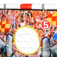 HOMCOM Porta da calcio per Bambini 3-12 anni, Rete da Giardino, Bersagli Inclusi, in Plastica, 116x48x76 cm(m-9)