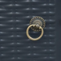 Outsunny Square Propane Gas Fire Pit Table, 40000 BTU Rattan Smokeless Firepit Patio Heater with Lava Rocks and Lid, 71cm x 71cm x 62cm, Black(m-8)