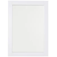 kleankin Elegant Design Mirror Thick Frame Large Clear Reflection Bedroom Living Room Make-Up Dressing Mirror - White 72H x 52L cm(m-10)