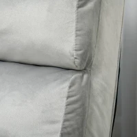 HOMCOM Floor Sofa Bed Folding Adjustable Floor Lounger Sleeper Futon Mattress Seat Chair, Light Grey(m-10)