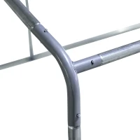 PawHut Pollaio da Giardino con Telaio Zincato, Copertura Impermeabile e Rete Esagonale, 3x2x2m, Argento(m-8)