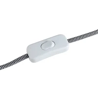 HOMCOM 40W Tripod Table Lamp Metal Base Fabric Shade Warm Light Bedroom Living Room Home w/ Switch Anti Slip Feet White(m-13)