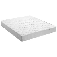 HOMCOM Materasso Matrimoniale 180x190x20 cm in Memory Foam con Molle Insacchettate e Fodera Trapuntata Traspirante(m-1)