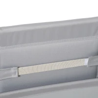 Outsunny Sdraio da Giardino Zero Gravity Pieghevole con Porta Bicchieri e Tettuccio, 89x65x113cm, Grigio Chiaro(m-9)