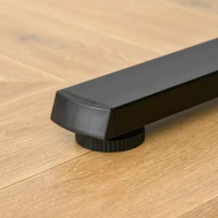 Vinsetto Scrivania Motorizzata Angolare, Tavolo Sollevabile a 4 Altezze con Regolazione Elettrica, Alluminio e MDF, 167x101x72-122cm, Colore Legno(m-9)