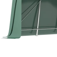 Outsunny Carport 6m x 3m, cort de depozitare pentru gradina, din PVC anti-UV si usi duble cu fermoar(m-8)