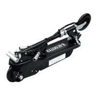 HOMCOM Patinete Eléctrico Plegable para Niños y Adolescentes de +7 Años con Manillar Ajustable en Altura 78x37x89-95 cm Negro(m-8)