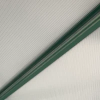 Outsunny Walk-In Lean to Greenhouse Garden Heavy Duty Aluminium Polycarbonate with Roof Vent for Plants Herbs Vegetables, Green, 6 x 4ft(m-8)