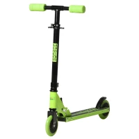 HOMCOM Kids Scooter Foldable Kick Scooter with Adjustable Height Brake for Boys and Girls(m-11)