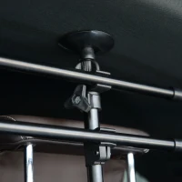 PawHut Schutzgitter Auto Hundegitter Hundeschutzgitter Trenngitter Gepäckgitter Schwarz(m-9)