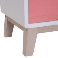 HOMCOM Wooden 3 Chest of Drawers Cabinet Storage Stand Bedside Telephone Table Night Stand Multi-coloured 30D x 51H x 34Wcm(m-6)