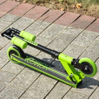 HOMCOM Kids Scooter Foldable Kick Scooter with Adjustable Height Brake for Boys and Girls(m-8)
