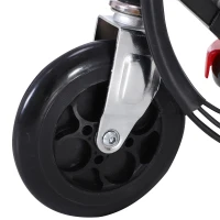 HOMCOM Patinete Eléctrico Plegable para Niños y Adolescentes de +7 Años con Manillar Ajustable en Altura 78x37x89-95 cm Rojo(m-6)