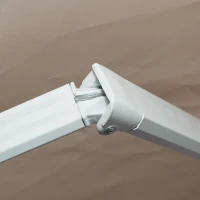 Outsunny Window Awning Canopy Garden Shelter w/ Hand Crank (3 x 2m, Coffee) Outdoor Door Wall Mounted Yard Patio Cover(m-10)