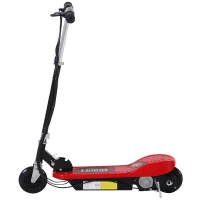 HOMCOM Patinete Eléctrico Plegable para Niños y Adolescentes de +7 Años con Manillar Ajustable en Altura 78x37x89-95 cm Rojo(m-4)