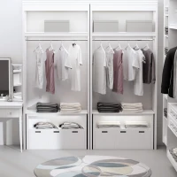 HOMCOM Storage Cabinet Display Rack Shelving Unit Chest with 3 Drawers for Entryway, Bedroom, Living room, Playroom, White(m-2)