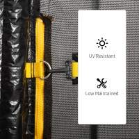 Homcom  8ft Trampoline Replacement Net, Black(m-6)