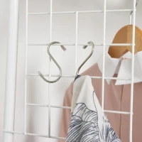 HOMCOM Entrance Coat Rack Rail Clothes Stand Garment Storage Hanger Shelf   Organiser 2 Drawers(m-9)