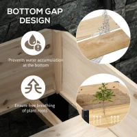 Outsunny Raised Garden Bed, Metal Frame Elevated Planter Box for Backyard, Patio to Grow Vegetables, Herbs, and Flowers, 80cmx60cmx74cm(m-6)