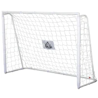 HOMCOM 6.1ft Soccer Goal with All Weather PE Net Kids Youth Teens Adults Practice Sports Soccer Goal(m-1)