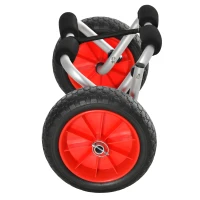 OUTSUNNY Rolling Kayak Cart Canoe Carrier Trolley(m-7)