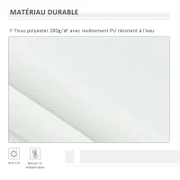 Outsunny 10' x 8' Manual Retractable Sun Shade Patio Awning(m-8)