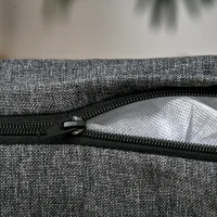 PawHut Raised Dog Bed for Medium-Sized Pet Metal Frame PP Cotton Sponge Cushion Grey 63.5 cm x 49 cm x 38.5 cm(m-8)