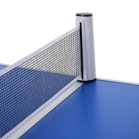 OUTSUNNY Table-Tennis Table W/ Bat, Ball Aluminum Portable Adjust Height 54/62/70(m-8)