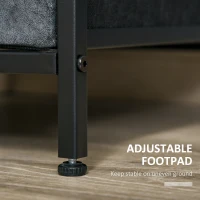 HOMCOM Side Table Industrial End Table Nightstand with Removable Drawer Steel Frame for Living Room Bedroom Entryway Rustic Brown(m-10)