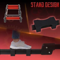 HOMCOM Bicycle Rollers Foldable&Adjustable Indoor Fitness Aluminum(m-6)