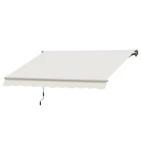 Outsunny 10' x 8' Manual Retractable Sun Shade Patio Awning(m-1)