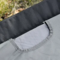 Outsunny Folding Camping Bed Portable Outdoor Single Person Wide Sleeping w/ Air Cushion & Carrying Bag(m-4)